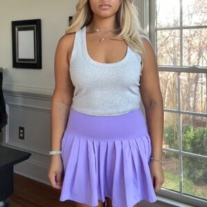 Stript Tennis Skirt in Ultraviolet
